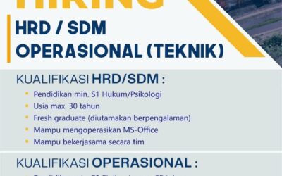 HRD/ SDM Operasional PT Daya Energi Teknik