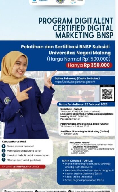 Pelatihan BNSP Bersubsidi – LSPP1 – UM