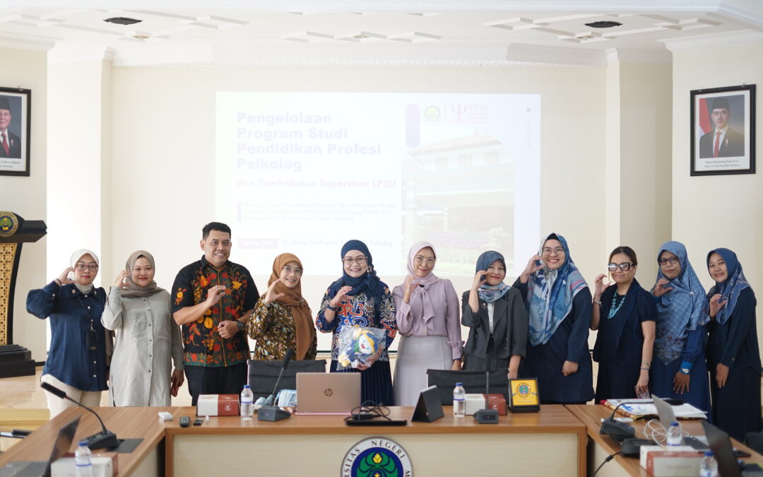Fakultas Psikologi UM Hadirkan Pakar Tata Kelola Pendidikan Profesi Psikolog untuk Mendukung Pendidikan Berkualitas dan Penguatan Kemitraan.